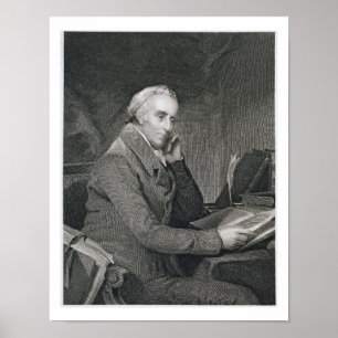 Póster Benjamin Rush, grabado por Richard W. Dodson (1812