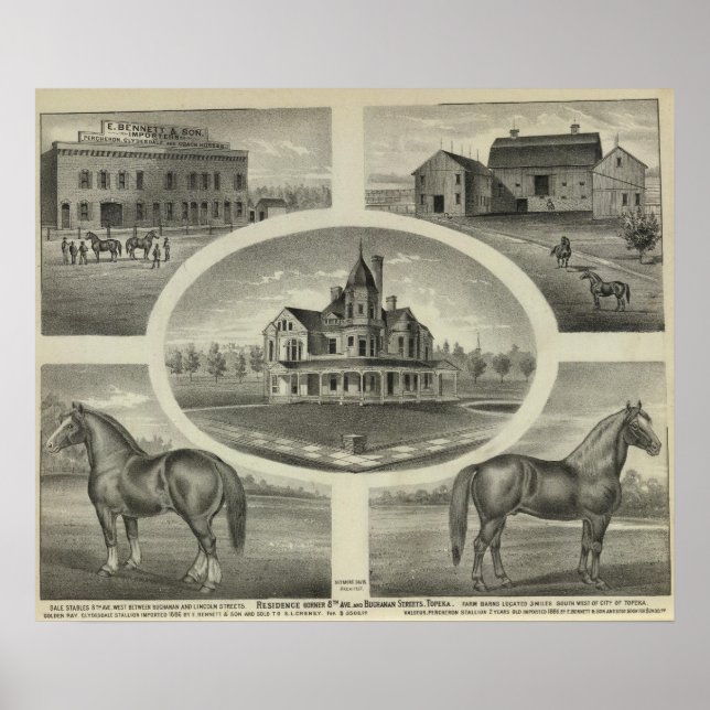 Póster Bennettand Son, Topeka (Frente)