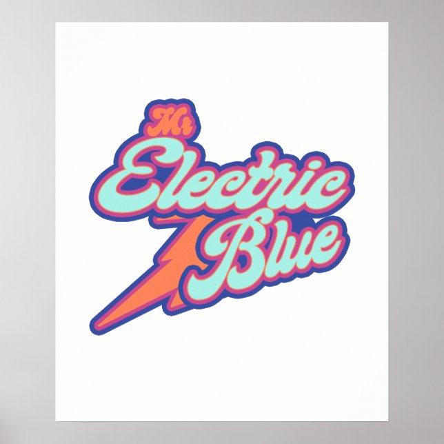 Póster Benson Boone Sr. Eléctrico Blu (Frente)