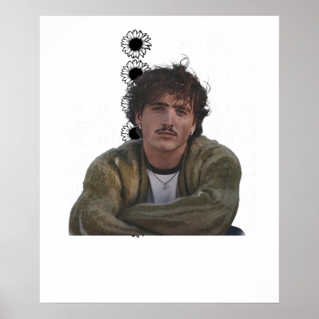 Póster Benson Boone vintage (Frente)