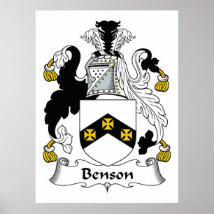 Póster Benson Family Crest