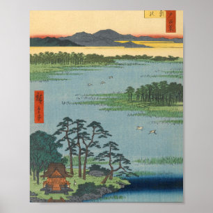 Póster Benten Shrine, Inokashira Pond Vintage Ukiyo-e