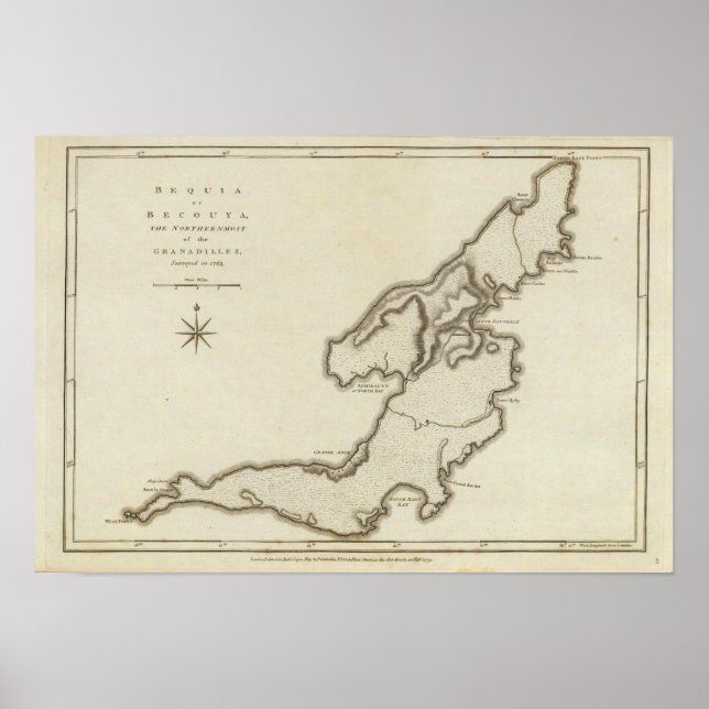 Póster Bequia o Becouya (Frente)