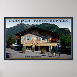 Póster Berchtesgaden - Bavarian Biker