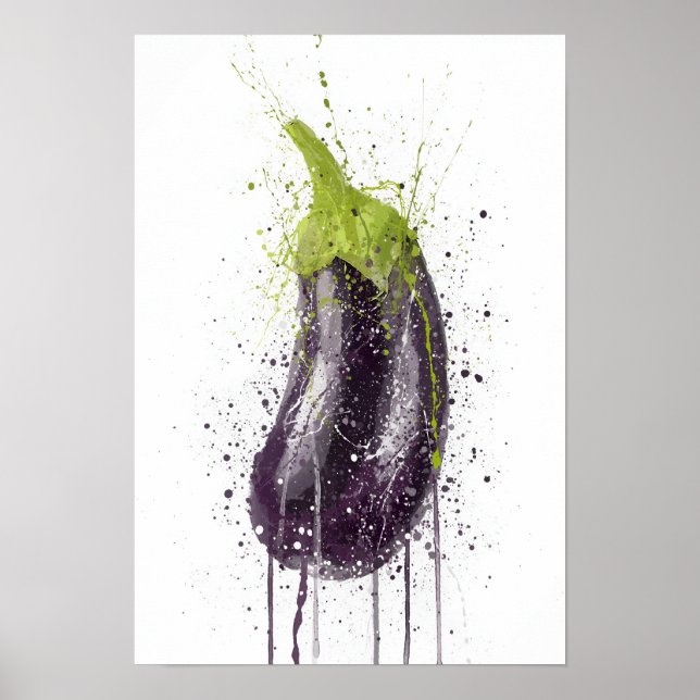 Póster Berenjena vegetal (Frente)