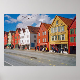 Póster Bergen (Noruega)