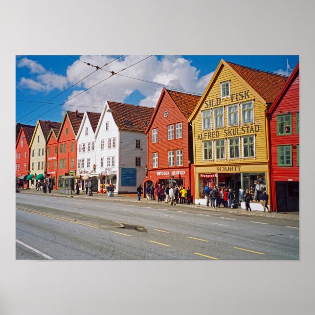 Póster Bergen (Noruega) (Frente)