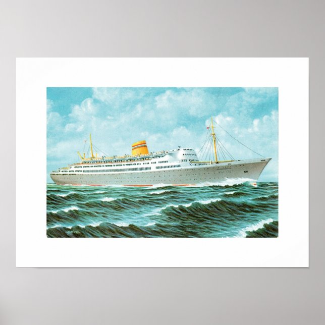 Póster Bergensfjord en el mar (Frente)