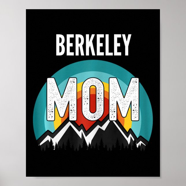 Póster Berkeley Mom Mama Día de la Madre (Frente)