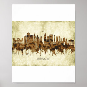 Póster Berlín Alemania Cityscape