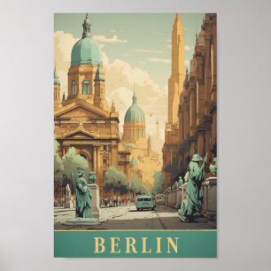 Póster Berlín Alemania Viaje de Famoso Lugar