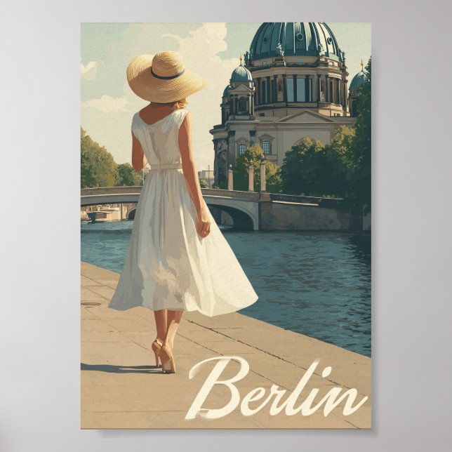 Póster Berlín años 50 vintage  (Frente)