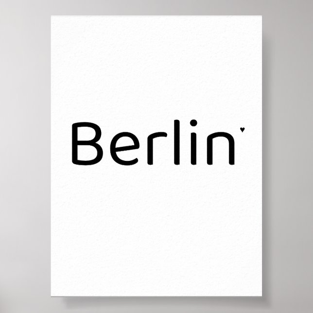 Póster Berlin - minimalistic typography poster (Frente)