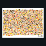 Póster Berlin Poster<br><div class="desc">Ich hab Berlin schon besucht, als die Mauer noch stand: kurz nach Grenzöffnung, als es noch Kontrollen gab, bin ich mit meinen Eltern und meinem Bruder durch ein Loch rüber in den Osten geschlüpft. Seitdem hat sich viel verändert. Ich freue mich jedes Mal über die Architektur des Regierungsviertels, wie sich...</div>