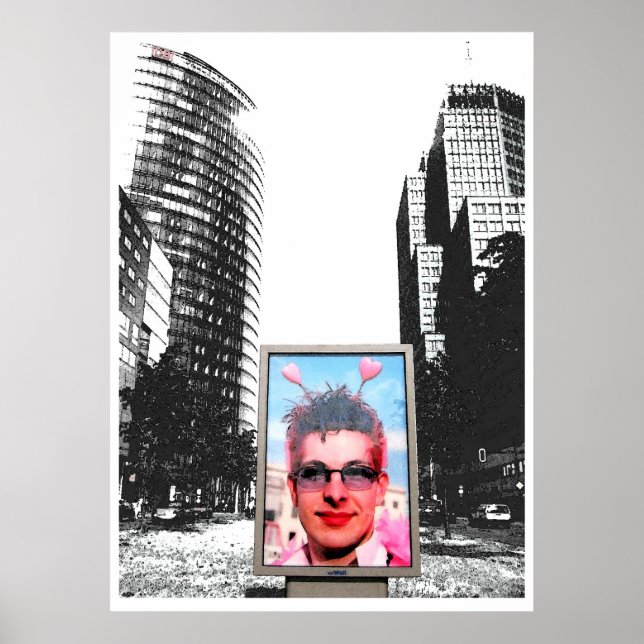 Póster Berlín rosa (Frente)