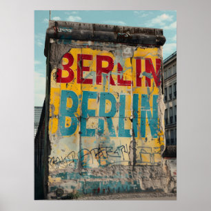 Póster Berlin Wall Vintage