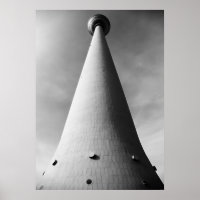 Berliner Fernsehturm Schwarz Weiß