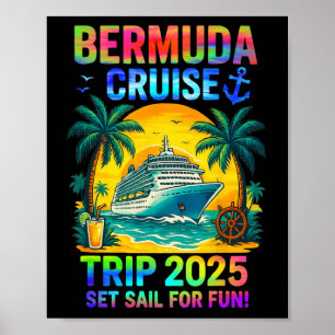 Póster Bermuda Cruise Squad 2025 Familia Aventura Marina