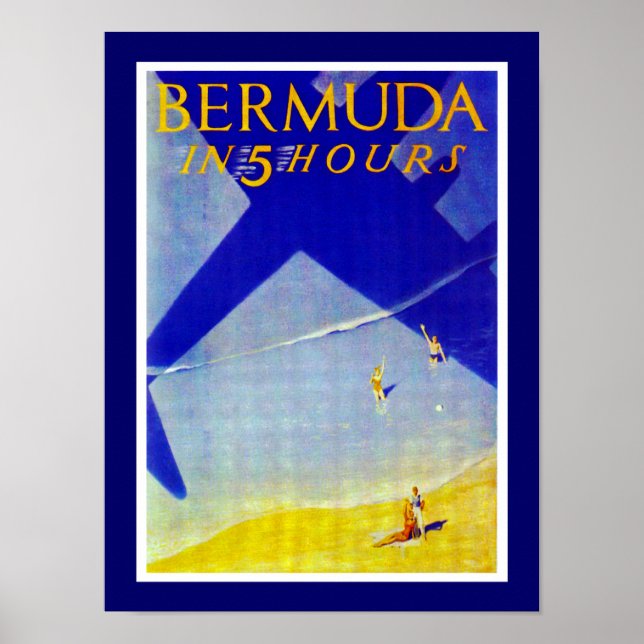 Póster Bermudas en 5 horas (Frente)