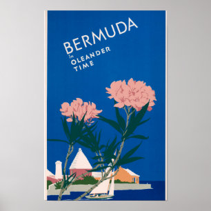 Póster Bermudas, Oleander Time Famosa pintura