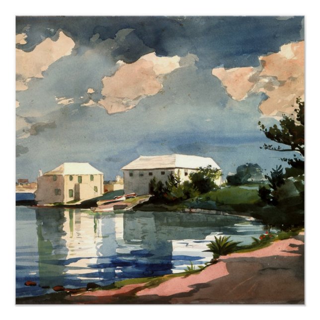 Póster Bermudas, Salt Kettle, arte fino (Anverso)