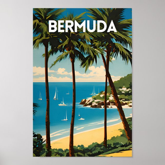 Póster Bermudas Travel PS (Frente)
