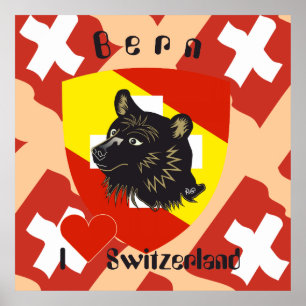 Póster Bern, Berne, Berna, Bärn, Schweiz, Suisse, Poster