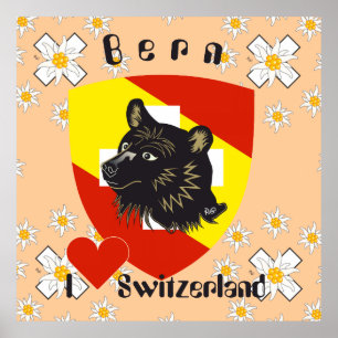 Póster Bern, Berne, Berna, Bärn, Schweiz, Suisse, Poster