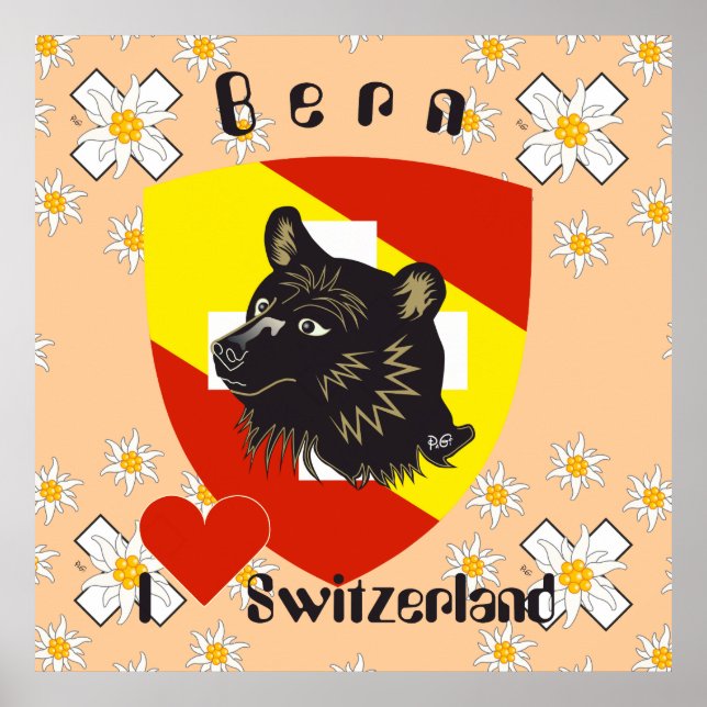 Póster Bern, Berne, Berna, Bärn, Schweiz, Suisse, Poster (Frente)