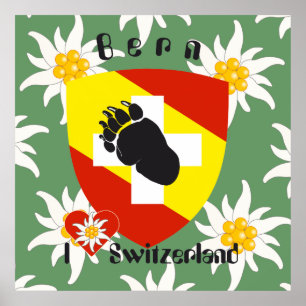 Póster Bern, Berne, Berna, Bärn, Schweiz, Suisse, Poster