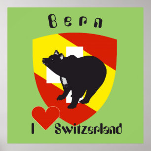 Póster Bern, Berne, Berna, Bärn, Schweiz, Suisse, Poster