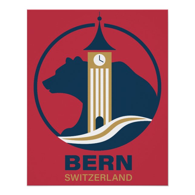 Póster Berna Suiza Europa (Anverso)