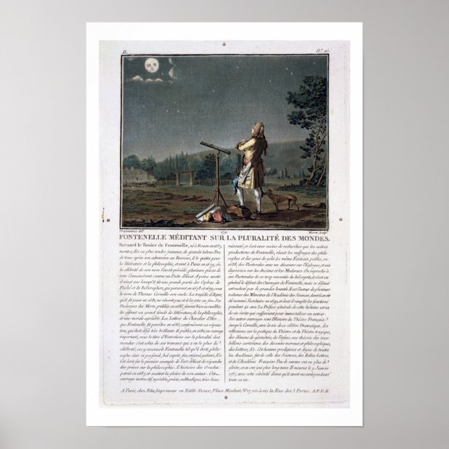 Póster Bernard le Bovier de Fontenelle (1657-1757) contem (Frente)
