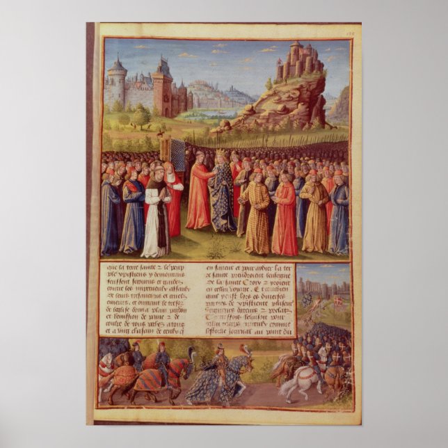 Póster Bernard  of Clairvaux preaching Second Crusade (Frente)