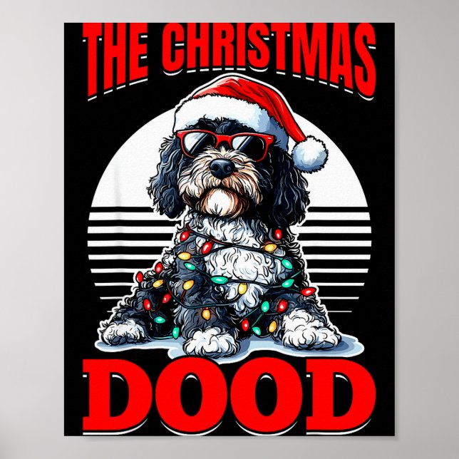 Póster Bernedoodle Christmas Dog Breed The Christmas Dood (Frente)