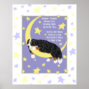Póster Bernese Mountain Dog Twinkle Poster