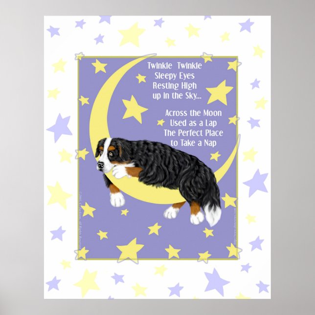 Póster Bernese Mountain Dog Twinkle Poster (Frente)