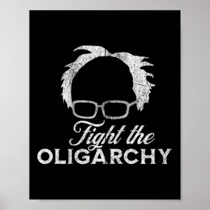 Póster Bernie Aoc 2028 contra la oligarquía Bernie Sander