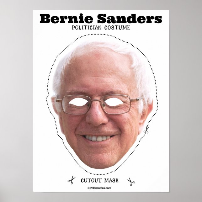Póster Bernie Sanders Costume Mask (Frente)