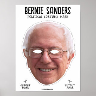 Póster Bernie Sanders Costume Mask