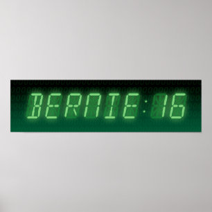 Póster Bernie Sanders Digital Readout