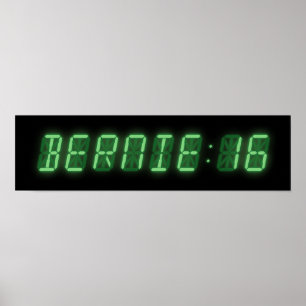 Póster Bernie Sanders Digital Readout