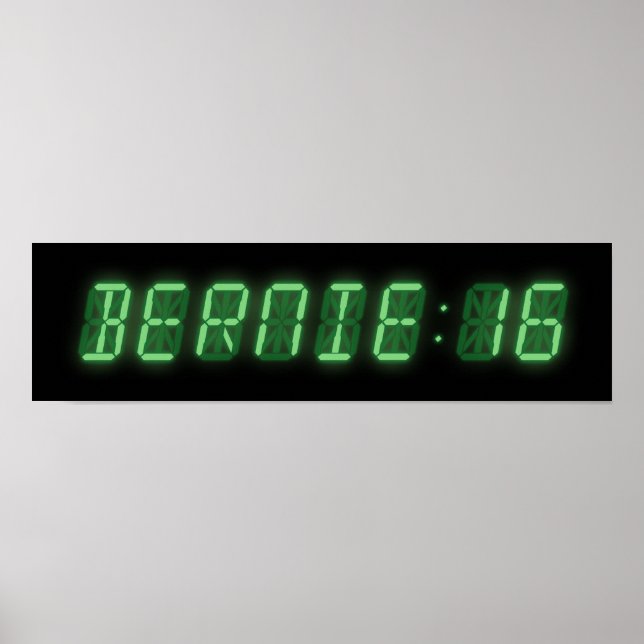 Póster Bernie Sanders Digital Readout (Frente)
