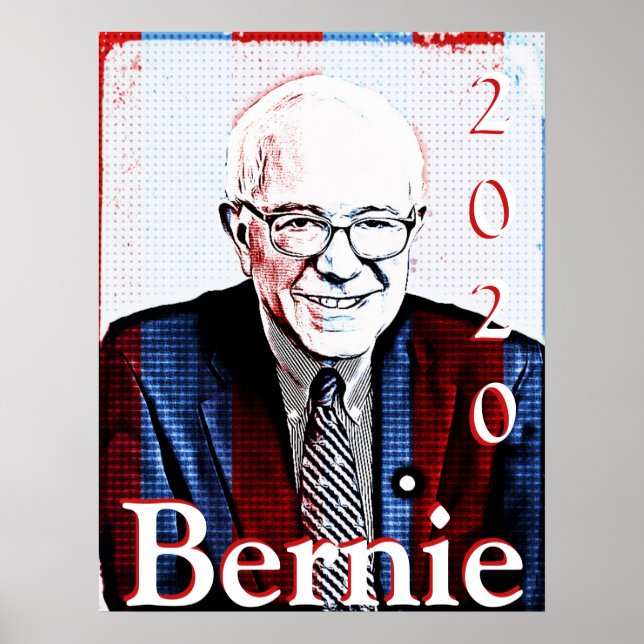 Póster Bernie Sanders Elecciones Presidenciales 2020 (Frente)