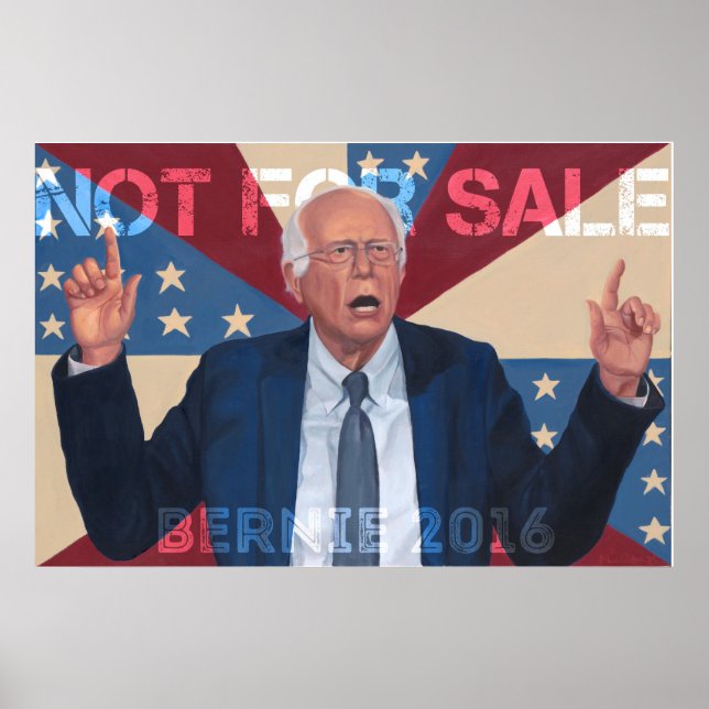 Póster Bernie Sanders "No a la venta" (Frente)