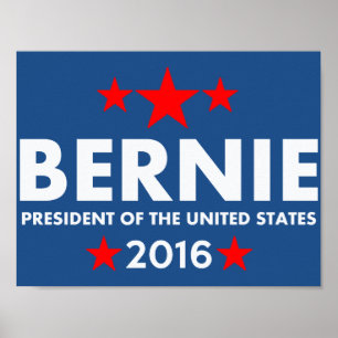 Póster Bernie Sanders Para Presidente 2016