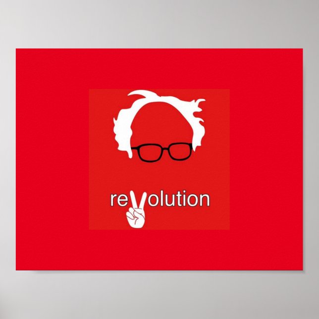 Póster Bernie Sanders Poster de la Revolución (Frente)