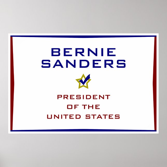Póster Bernie Sanders President USA V2 (Frente)