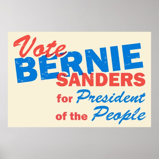 Póster Bernie Sanders Presidente del Pueblo V5 (Frente)