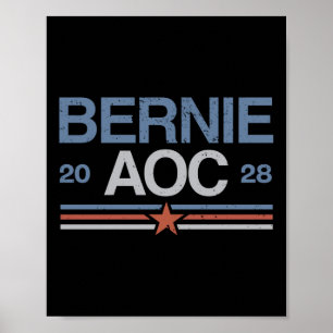 Póster Bernie Sanders Y Aoc Long Sleeve